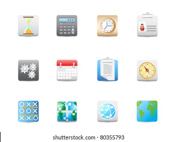 Business and office square icon for design