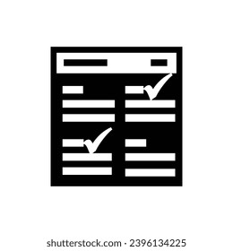 Taskplansymbol für Geschäftsbüros, Terminkalender, Symbol für Geschäftsplan	