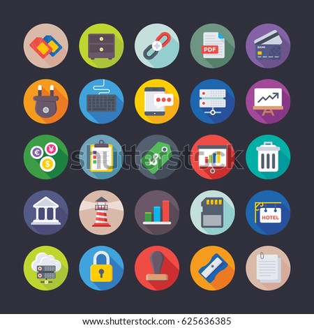 Business, Office, Team work, Management, Growth, Finance Vector Icons 1