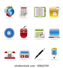 Symbole für Business- und Office-Tools - Vektorillustration Symbol 2