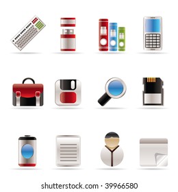 Business and Office tools icons  vector icon set 3
