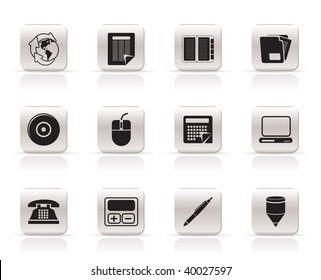 Business and Office tools icons  vector icon set 2