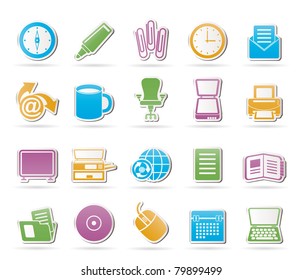 Business and Office tools icons - vector icon set 2
