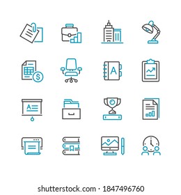 Business Office vector Icon Set