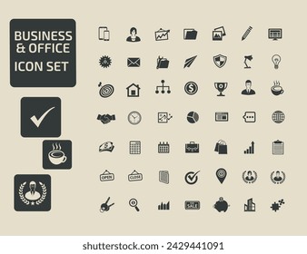 Business And Office Vector Icon Set