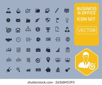 Business And Office Vector Icon Set