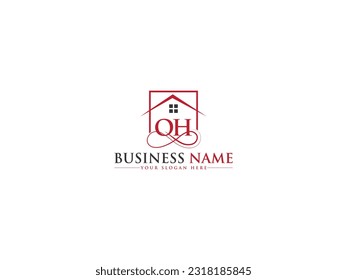 Business OH Ho Real Estate Logo Symbol