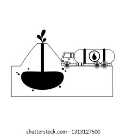 business oil and petroleum black and white