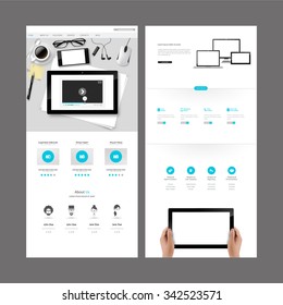 Business One page website design

