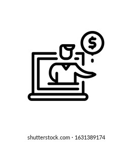  Business, online banking icon, elements of Business and Financial icon set, premium line icon for web design and app development