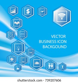 Business and Online Marketing icon background from vector 