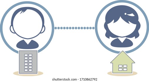 Business online meeting, employee,  working image