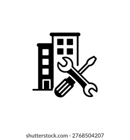 Business Operations and Workflow building maintenance icon for Business Operations and Workflow building repair and facility maintenance service