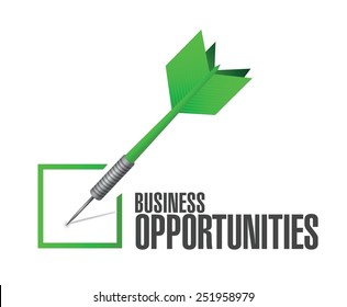 Business Opportunities Check Review Illustration Design Over A White Background