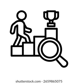 Ilustración vectorial de la línea de iconos de Oportunidades de negocio