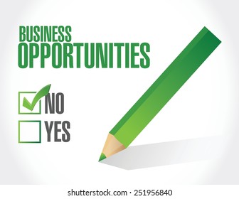 business opportunities under review illustration design over a white background