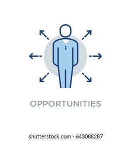 Business Opportunities Vector Icon Flat Style 