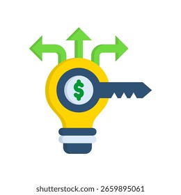 Icono de oportunidad de negocio Ilustración vectorial plana