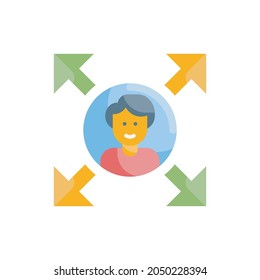 Business opportunity vector flat icon style illustration. EPS 10 file
