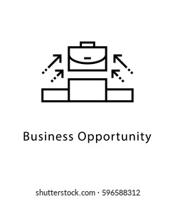 Business Opportunity Vector Line Icon