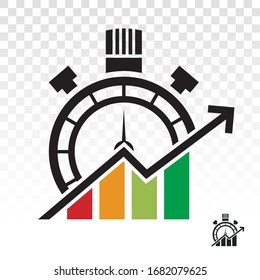 business optimization icon for apps or website.