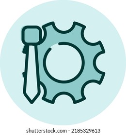 Business optimization, illustration, vector on a white background.