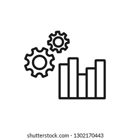 business optimization. minimal thin line web icon. simple vector illustration outline. concept for infographic, website or app.