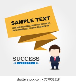 Business origami banner