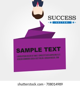 Business origami banner