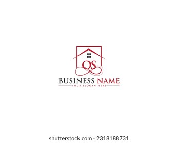 Business OS so Real Estate Logo Symbol