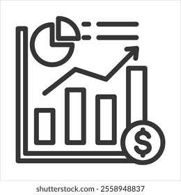 Business Outline Icon Vector Illustration