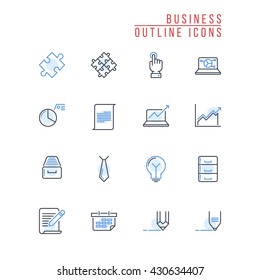 Business Outline Icons