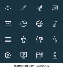 Business Outline Icons Set. Collection Of Analytics, Structure, Bank Card And Other Elements. Also Includes Symbols Such As Bank, Payment, Agreement.