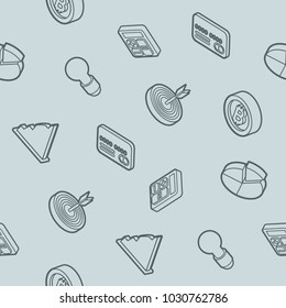 Business outline isometric pattern
