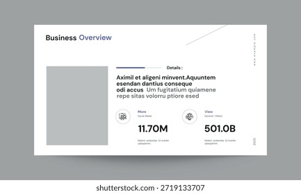 Plantilla de presentación de diapositivas de Business Overview