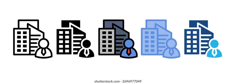 Elemento Ícone Do Proprietário Da Empresa Para Design