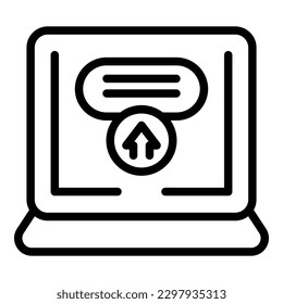 Business page icon outline vector. Form register. Web access