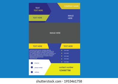 A business pamplet design vector