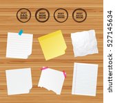 Business paper banners with notes. Best mom and dad, brother and sister icons. Award with exclamation symbols. Sticky colorful tape. Vector