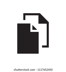 Business paper icon flat vector template design trendy