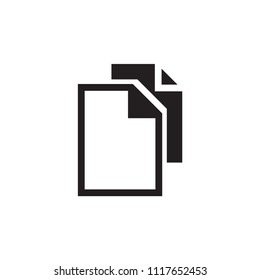 Business paper icon flat vector template design trendy