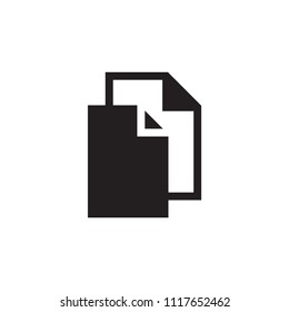 Business paper icon flat vector template design trendy