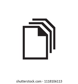 Business paper icon flat vector template design trendy