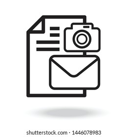 business paper icon vector.document icon stock vector