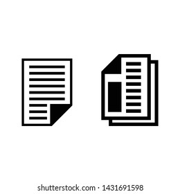 business paper icons. eps 10