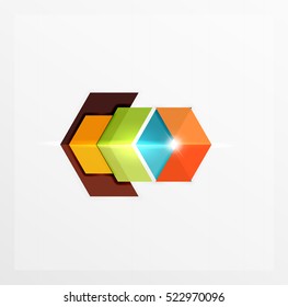 Business paper infographic templates. For banners, business backgrounds and presentations