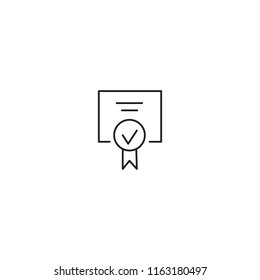 Business paper vector icon