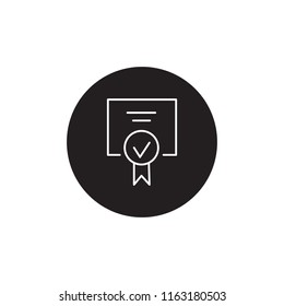 Business paper vector icon