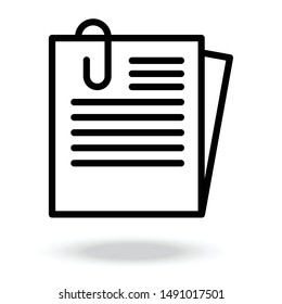business paper vector icon .document icon vector