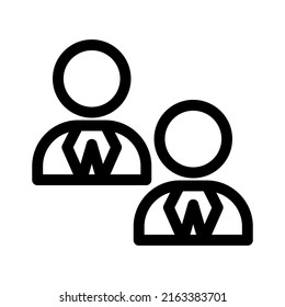 business partner icon or logo isolated sign symbol vector illustration - high quality black style vector icons
